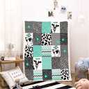 Cow Print Blanket Cow Decor Bedding Throw Blanket for Girl Women Christmas Valentine's Birthday Gifts Soft Cute Print Farm Animal Cow Blanket (50"x 60",cow3)