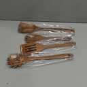 Mooues Wooden Spoons for Cooking, 4 Pcs Wooden Utensils for Cooking Natural Teak Wooden Kitchen Utensils Set