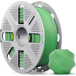 Matte PLA Filament with Quick-Swap Reusable Spool 1kg (2.2lbs), 1.75mm 3D Printing Filament, Compatible with Bambu Lab 3D Printers Grass Green