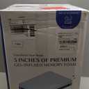 3 Inch Gel Memory Foam Mattress Topper Queen, Cooling Mattress Topper with Removable & Washable Bamboo Cover, CertiPUR-US Certified