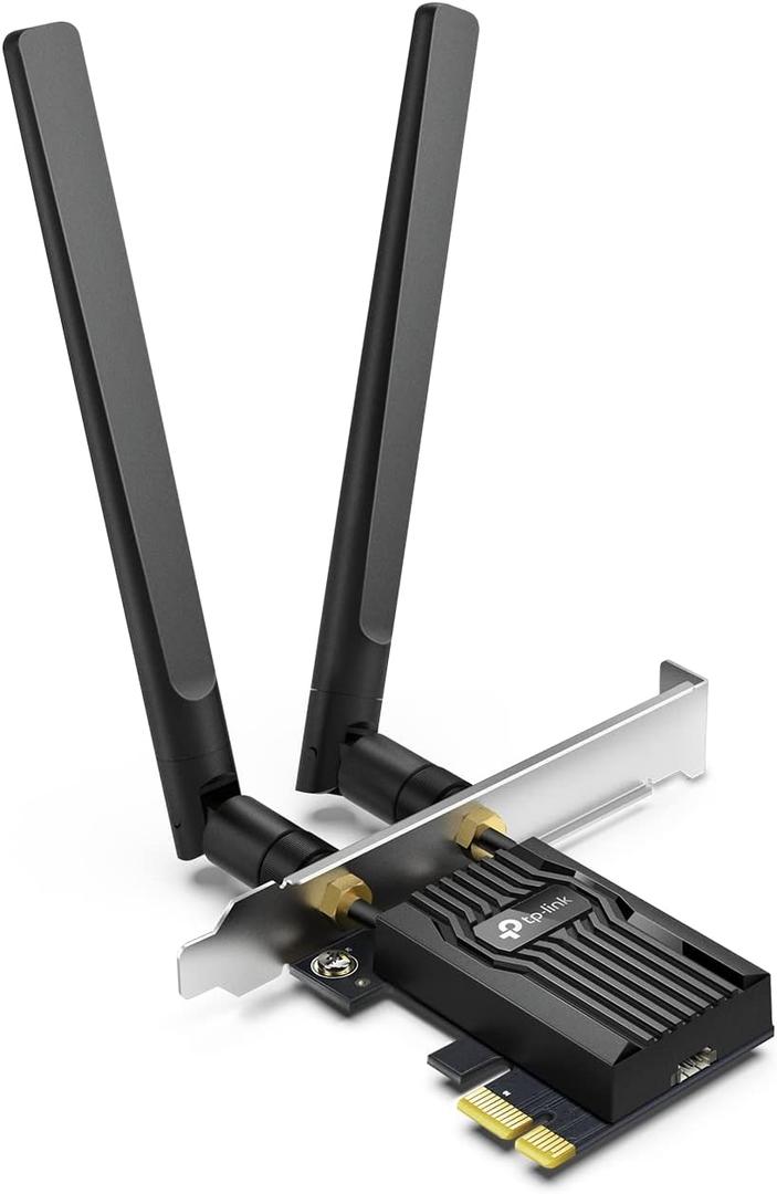 TPLink WiFi 6 PCIe WiFi Card for Desktop PC AX3000 (Archer TX55E), Bluetooth 5.2, WPA3, 802.11ax Dual Band Wireless Adapter with MUMIMO, UltraLow Latency, Supports Windows 11, 10 (64bit) Only
