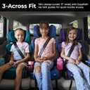 Diono Connect3 RXT 2-in-1 High Back Booster, Slim Fit 3-Across in Many Mid-Sized Sedans and SUVs, for Children from 40-120 lbs., Lightweight with Latch, Blue Surge, Mfg Date 02/12/2026
