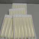 Homemory 24 Pcs Real Wax Flameless Taper Candles (NO Remote Timer), Battery Operated Candlesticks with Flickering Light, Ivory Window Candles, 9.6 Inches for Wedding Home Decor