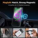 Miracase Magnetic for iPhone 14 Plus Case 6.7 inch (Compatible with MagSafe)with 2X Screen Protectors Military-Grade Protection, Anti-Fingerprint Translucent Matte Phone Case Cover, Black