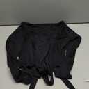 YEOREO Women Pilates Wrap Top Long Sleeve Tie Ballet Workout Yoga Shirt Michelie Y2K V Neck Cropped Tops (Medium, Black)