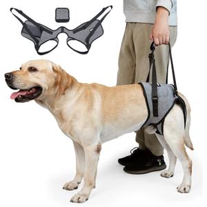 Dog Lift Harness, Dog Sling for Medium Large Dogs, Adjustable Dog Support Harness for Back Legs, Comfy Design Pet Harness with Padded for Elderly, Injured, Arthritic, Senior, Disabled Dogs S
