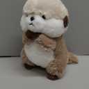 Riuhot Cute Otter Plush Soft Plushie Toy Stuffed Animal Birthday Gift for Kids Children Girls Boys 9.8 Inch Sea Otter Stuffed Animals