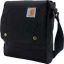 Carhartt Crossbody Snap Bag, Durable, Adjustable Crossbody Bag with Flap Over Snap Closure (Black)