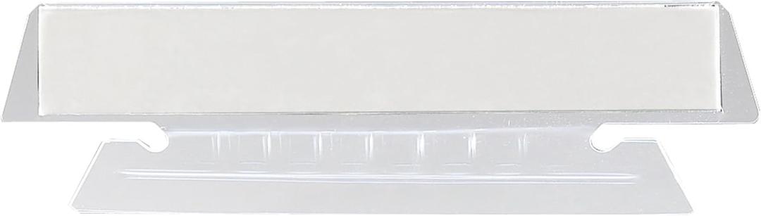 Smead Poly Tab 1/3 Cut, Clear, 25 Per Pack (64615)