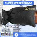 3 x Outdoor Faucet Covers for Winter Freeze Protection, 3 Pack 6.7" x 9.5" Hose Bib Covers for Winter, Water Spigot Covers Winter Insulated, Pipe Wrap Insulation Cover Socks Faucet Freeze Protector (Black)