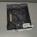 Womens Short Sleeve T Shirts Pleated Dressy Casual Crewneck Loose Fit Tee Trendy Summer Tops Blouses 2025 (Black, XL)