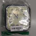 5.5" Large Analog Alarm Clock Silent Non Ticking, Glow in Dark dial, Gentle Wake, Beep Sounds, Increasing Volume, Battery Operated Snooze and Manual Light, Easy Set (Best for Elder) (Black)