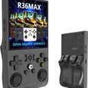 Retro Handheld Game Console with 128G Built-in 18000+ Classic Games, Video Game Console, Linux System, 4.0 Inch IPS Screen Portable Pocket Arcade (Black)