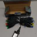 Led Christmas Net Lights Outdoor Connectable, 120LED 5ft x 6ft Waterproof 8 Modes Black Wire 29V Plug in Mesh Lights for Garden Yard Bushes Trunk Tree Decor (Multicolor, 1Pack)