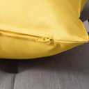MIULEE Pack of 2 Decorative Outdoor Waterproof Pillow Covers Square Garden Cushion Sham Throw Pillowcase Shell for Patio Tent Couch 20x20 Inch Yellow