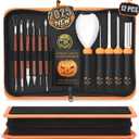 Upgraded Pumpkin Carving Kit for Adults & Kids with Professional Detail Sculpting Tools, Heavy Duty Stainless Steel Knife Set with Carrying Case for Halloween Decoration