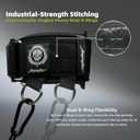 2-in-1 Weightlifting Belt & Dip Belt with Chain for Added Weight Training,Weightlifting, Squats, Deadlifts,Powerlifting for Men & Women (Medium, Black/Grey)