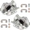 KUSATEC 18B5059 18B5058 Rear Disc Brake Caliper with Bracket fit for Buick Enclave 2008-2017;Cadillac XTS 2013-2019;Chevy Traverse 2009-2017;GMC Acadia 2007-2016/Limited 2017;Saturn Outlook 2007-2010