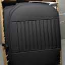 Fit Rogue Car Seat Covers (5 Seats Full Set) Compatible with Nissan Rogue 2014-2024 2025 2026 - Full Coverage Breathable Leather, Airbag Compatible, Waterproof & All-Weather,Black