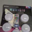Aqur2020 LED Night Light Remote Control Touch Under Cabinet Light with 13 Color Options Timer for Kitchen Closet