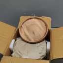 Charcuterie Platter Board, Appetizer Serving Tray for Entertaining, 8 Inch Acacia Wood, Round - Set of 4