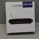 DVD Player Region Free DVD Players for TV, 1080P Upscaling, USB Input, HDMI RCA Cable Included, Breakpoint Memory, Built-in PAL NTSC, DVD CD Player for Home Plays Multi-Format (Model-168 Non-Blu-ray)