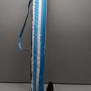 Deluwire 7ft Heavy Duty High Wind Beach Umbrella Parasols with sand anchor & Tilt Sun Shelter, UV 50+ Protection Outdoor Sunshade Umbrellas Carry Bag for Patio Garden Pool Backyard Stripe Blue insert completely into the sand