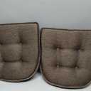 Non-Slip Chair Cushions, Assembled in USA, U-Shaped Skid-Proof Seat Pads for Dining Room, Kitchen, Office, 15"x16", 2 Pack