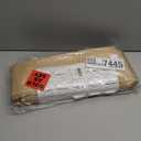 50 Pack Kraft Paper Bread Bags with Clear Window and Seal Sticker, 23.5"x3.6"x1.8", Brown, Disposable, Roll-Up Closure, Paper Construction