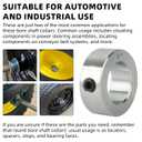 TonGass 8-Pack Zinc Plated Carbon Steel 1" Bore Shaft Collars Set, Screw Style Bore Shaft Collars with 1" Bore Size, 1-5/8" Outer Diameter, and 5/8" Width, Suitable for Automotive and Industrial Use