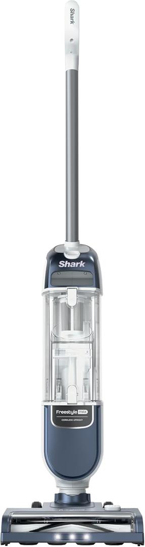 Shark Freestyle Max Cordless Upright Vacuum, Multi-Surface Cleaning, Lightweight, Easy Maintenance, with Large Dust Cup and 2-Speed Brushroll, LED Headlights, Nordic Blue, SV2002