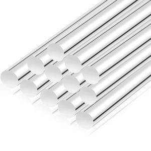 Patelai 12 Pieces 12 Inch Clear Acrylic Dowel Rods for DIY Crafts 0.5 Inch Diameter Acrylic Round Rods for Plant Stakes Curtain Pulls Retaining Shower