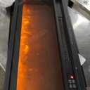 Rolanstar Fireplace TV Stand with Led and Power Outlets, Black Entertainment Center with 26" Electric Fireplace for 45/50/55/60/65 inch TVs, Modern TV Console with Storage Cabinet for Living Room