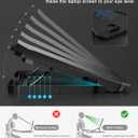 KeiBn Laptop Cooling Pad, Gaming Laptop Cooler 2 Fans for 10-15.6 Inch Laptops, 5 Height Stands, 2 USB Ports (S039)