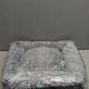 Bedsure Washable Dog Bed Small DogCat- Rectangle Fluffy Plush Kitten Puppy Bed, Comfy Corduroy Fleece and Nonskid Bottom,20x19x6inches,Suitable for Pet Up to 15lbs,Grey