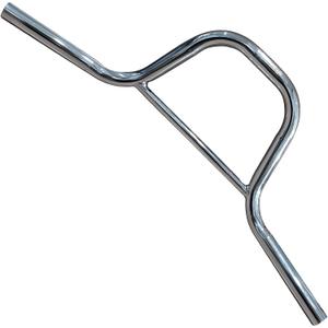 Riser Handlebar - Great for Child Mountain, Road, and Hybrid Bikes - Multiple Rise Options (Silver, 22.2mm)