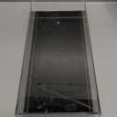 FoldTier Only1Pcs Rectangular Cake Stand Serving Tray with Lid and 9'' Serving Tong Acrylic Pastry Display Case 14 x 6 x 4 Inches Black Clear Platter Dessert Holder for Pastries Decorative Centerpiece