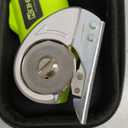 Cordless Electric Scissors: 4V Rechargeable Rotary Cardboard Cutter, 3000mAh Battery, with LED Light & Safety Lock, 2 Blades, Electric Box Cutter for Fabric Carpet Carton Plastic Leather Cloth (Green)