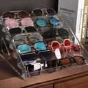 Sunglasses Organizer - Clear Eyeglasses Display stand - Eyeglasses Storage - For Glasses Tabletop Holder Stand(7 Layer)