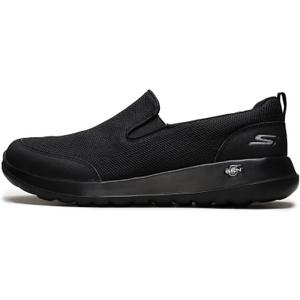 Skechers Men's Go Max Clinched-Athletic Mesh Double Gore Slip on Walking Shoe (9.5 X-Wide, Black)