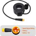 HilBeliFU 130X Electric Scooter Throttle Replacement, 3.14x5.1in Plastic Thumb Throttle Adapter, Right and Left Universal E Bike Throttle for Converting Electric Bicycle
