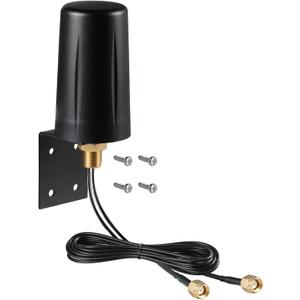 9dBi WiFi 6 6E Tri-Band 2.4GHz + 5 GHz + 6GHz Wall Mount Antenna for WiFi 6 6E Router Hotspot PC Desktop Computer PCI-E Network Card Reolink Security Camera Signal Booster