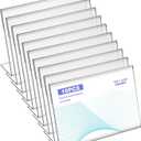 COMNICO 10 Pcs Clear Plastic Acrylic Sign Holder, 4 x 6 Inches Unbreakable Table Sign Holder L Shape Paper Menu Picture Photo Display Stand for Office Desktop School Store Restaurant