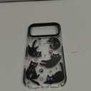 Compatible with iPhone 17 Pro Max Case,Clear Cute Black Cat Pattern with Shockproof Slim Soft TPU Protective Phone Case for Women Designed for iPhone 17 Pro Max 6.9"