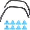 2PCS Wheel Arch Trim Flares Textured Black Front Left and Right Replacement for Cherokee 2014 2015 2016 2017 2018 Replacement for CH1291111
