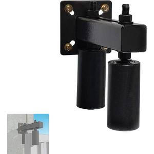 Sliding Gate Rollers Guide, Adjustable Gate Roller Kit with 4" Nylon Wheel, Heavy Duty Steel Bracket for Sliding & Rolling Gates
