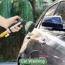Garden Hose Nozzle Heavy Duty,Metal Water Hose Nozzle with 10 Adjustable Spray Patterns, High Pressure Hose Sprayer Nozzle Thumb Control On Off Valve for Lawn & Plant Watering, Car & Pet Washing