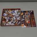 BenBen Puzzles for Adults 500 Pieces, Dogs' Dinner Party, Dog Jigsaw Puzzle with Letters on Back, Funny Animal Puzzle, Challenging Puzzles for Family Game Night, Home Dcor