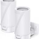 WiFi 7 Wall Mount Kit, Deco BE65-5G/BE75/BE85/BE95/BE17000/BE22000/BE33000 Router Mount Bracket &Cable Management for TP Decos 7 Tri-Band WiFi 7 Mesh System (White, 2 Pack)