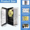 T101 Mechanical Timer Switch, T101 Pool Timer, 120V 2HP SPST 40A Time Switch, 24 Hour 12 ON/Off for Pool Pump, Heavy-Duty Mechanical Time Switches, for Lights Pumps HVAC Systems, 